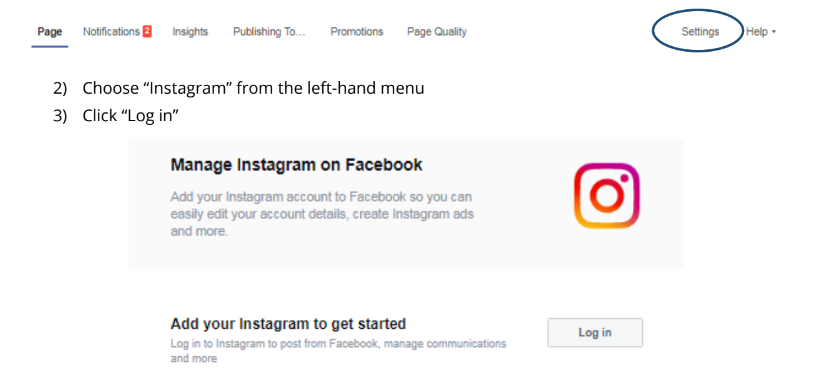 How to Set up an Instagram Page 2 fb paeg ig